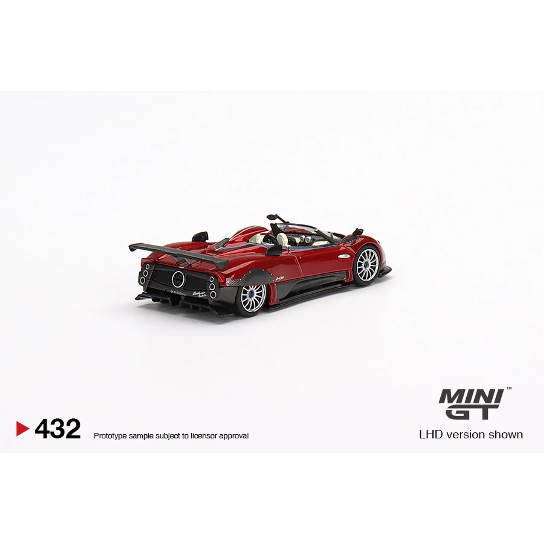 Mini GT 1:64 Pagani Zonda HP Barchetta Rosso Dubai- Mijo Exclusives