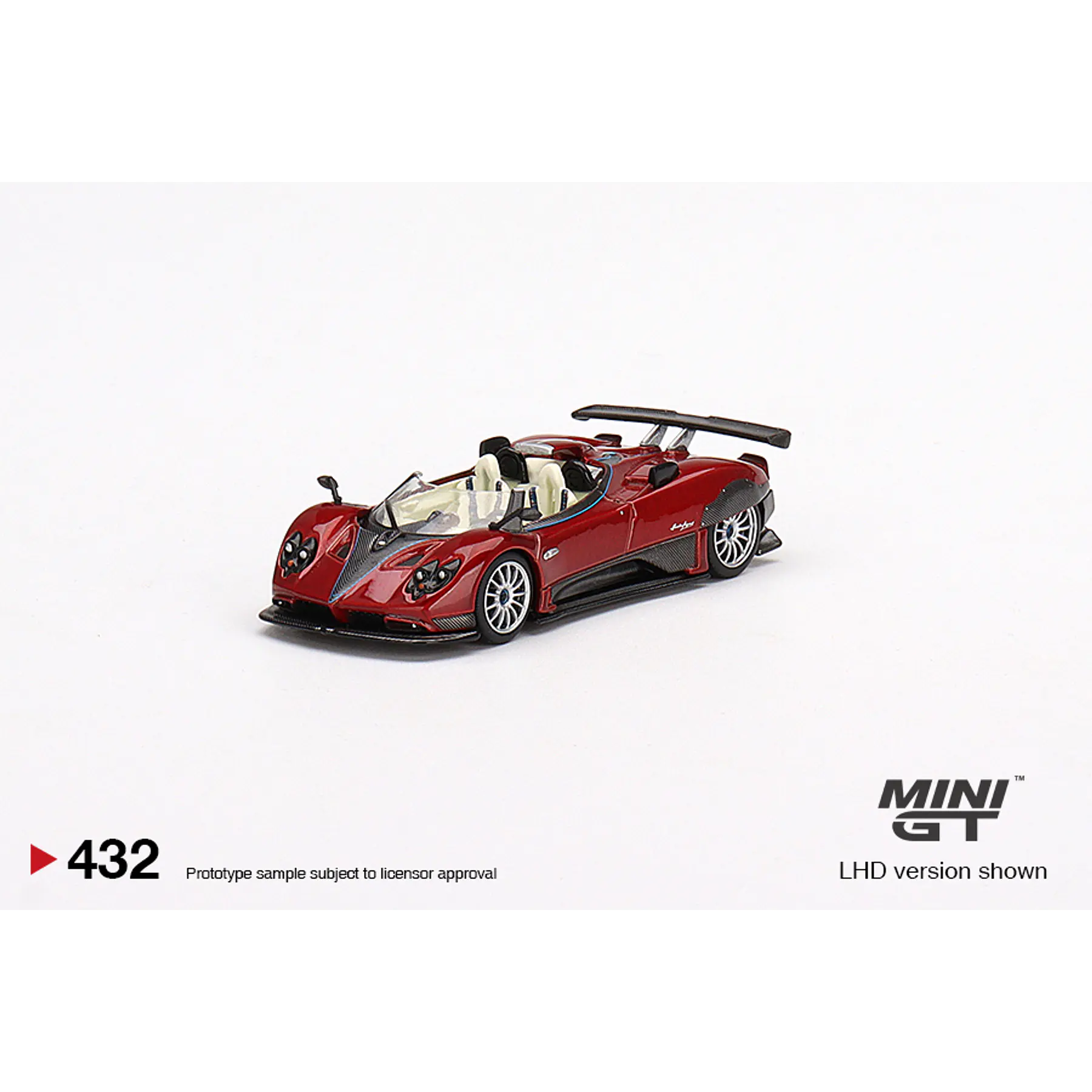 Mini GT 1:64 Pagani Zonda HP Barchetta Rosso Dubai- Mijo Exclusives
