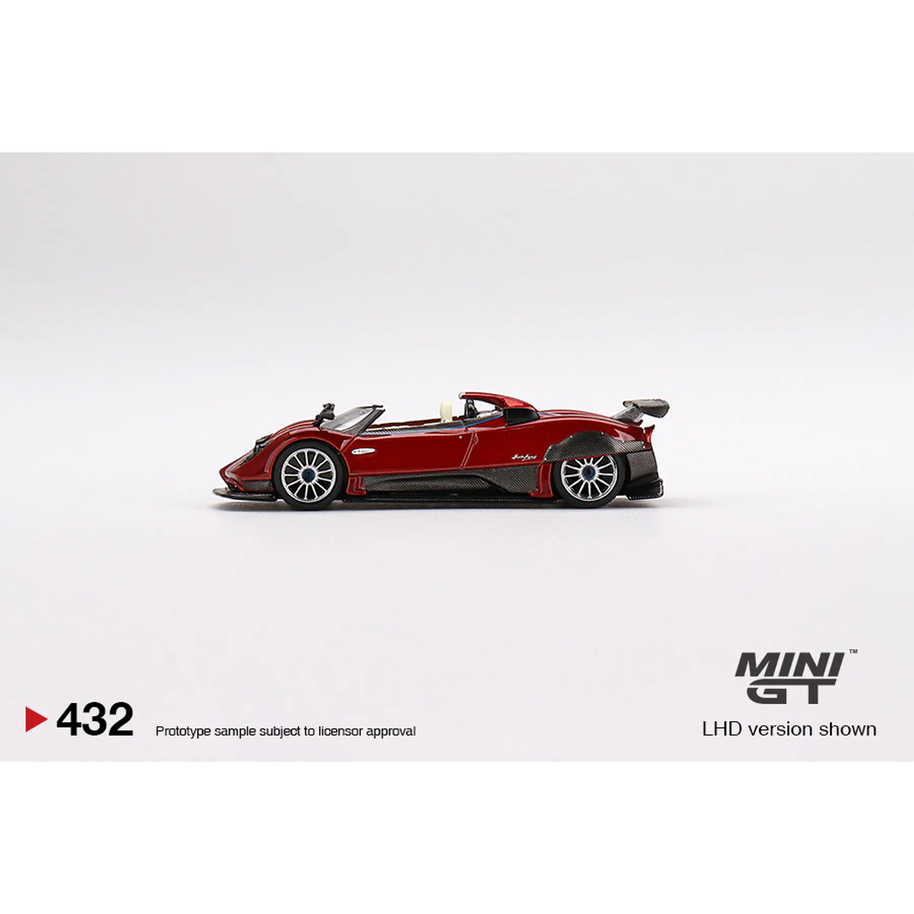 Mini GT 1:64 Pagani Zonda HP Barchetta Rosso Dubai- Mijo Exclusives