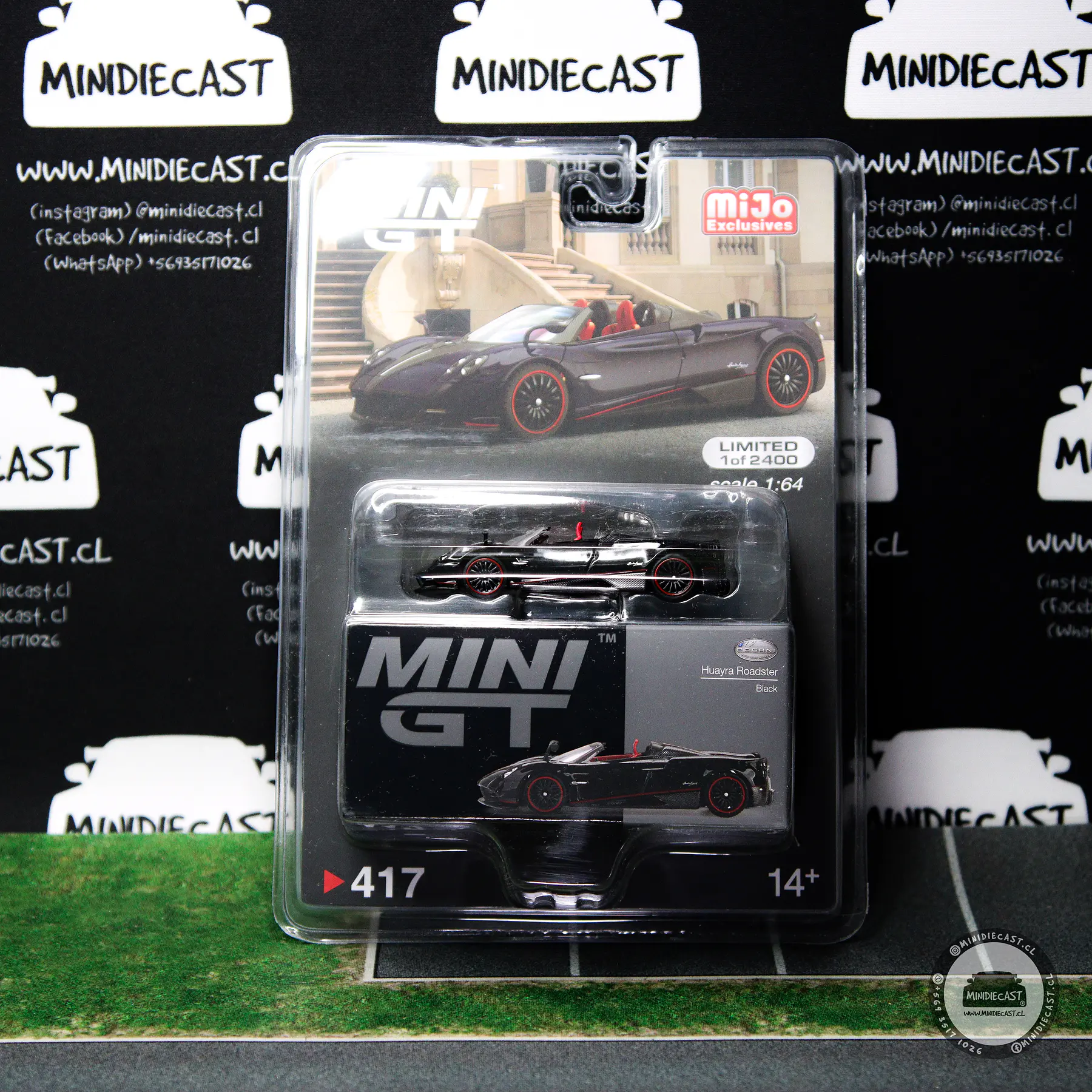 Mini GT 1:64 Pagani Huayra Roadster Black