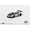 Mini GT 1:64 LB★WORKS Lamborghini Aventador Limited Edition Matt Silver – Mijo Exclusive USA