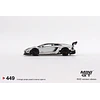Mini GT 1:64 LB★WORKS Lamborghini Aventador Limited Edition Matt Silver – Mijo Exclusive USA