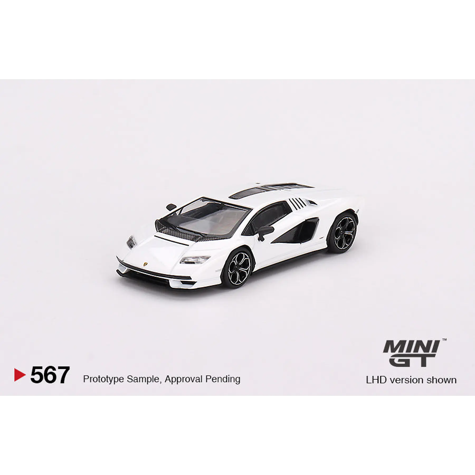 Mini GT 1:64 Lamborghini Countach LPI 800-4 – Bianco Siderale – Mijo Exclusives