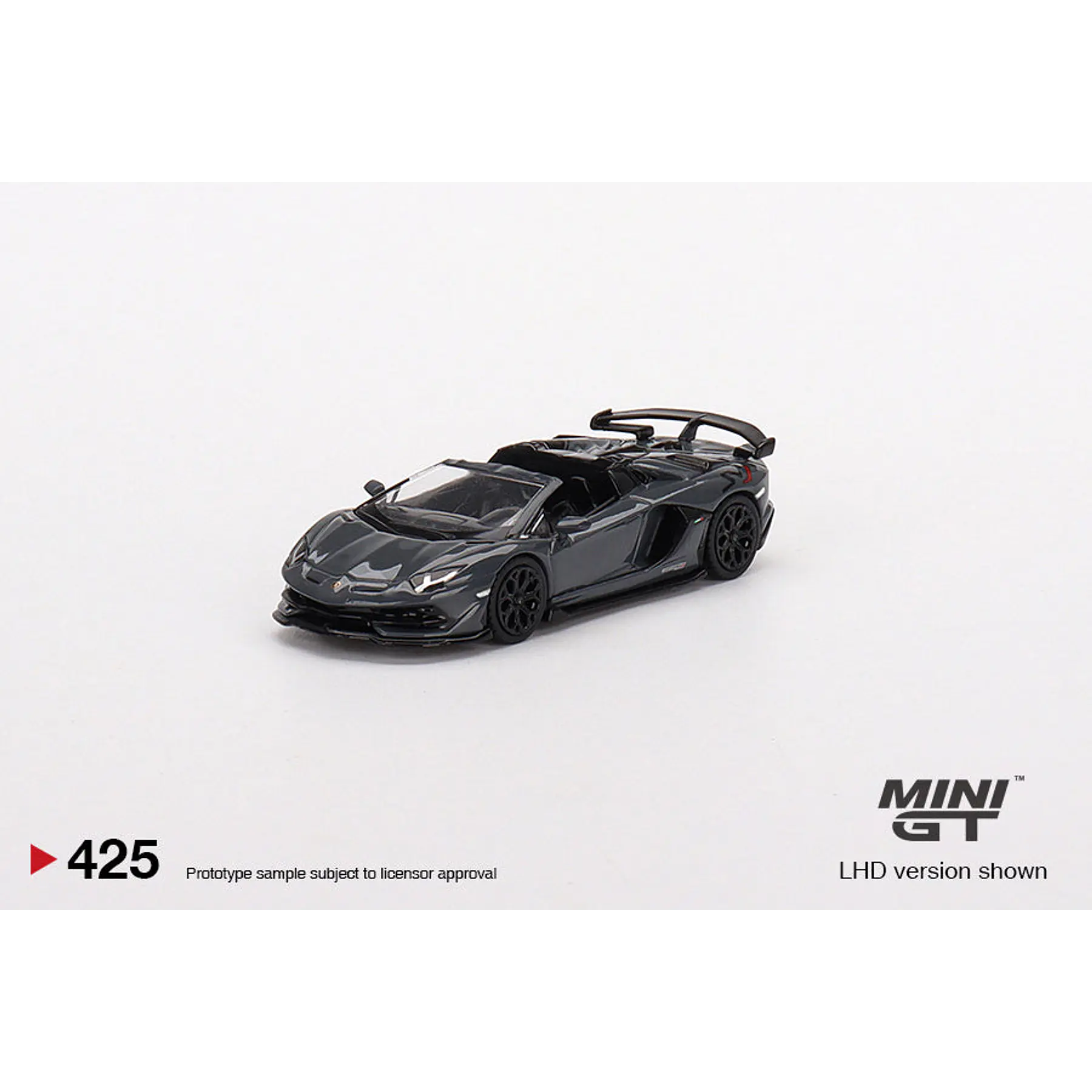 Mini GT 1:64 Mijo Exclusives Lamborghini Aventador SVJ Roadster Grigio Telesto