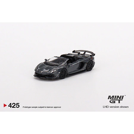 Mini GT 1:64 Mijo Exclusives Lamborghini Aventador SVJ Roadster Grigio Telesto