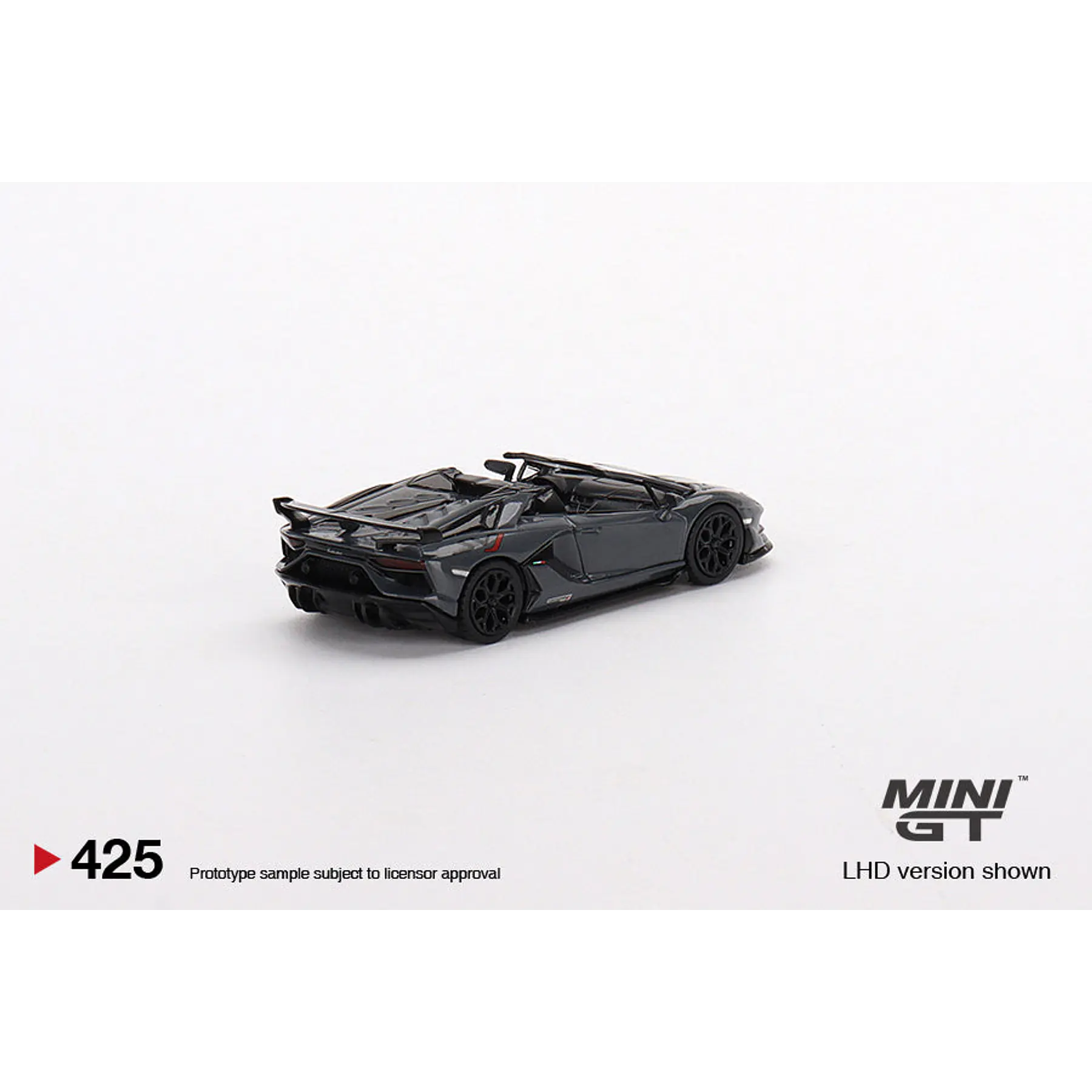 Mini GT 1:64 Mijo Exclusives Lamborghini Aventador SVJ Roadster Grigio Telesto