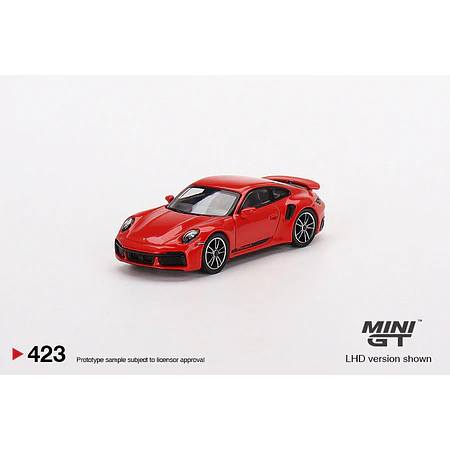 Mini GT 1:64 Mijo Exclusives Porsche 911 Turbo S Guards Red