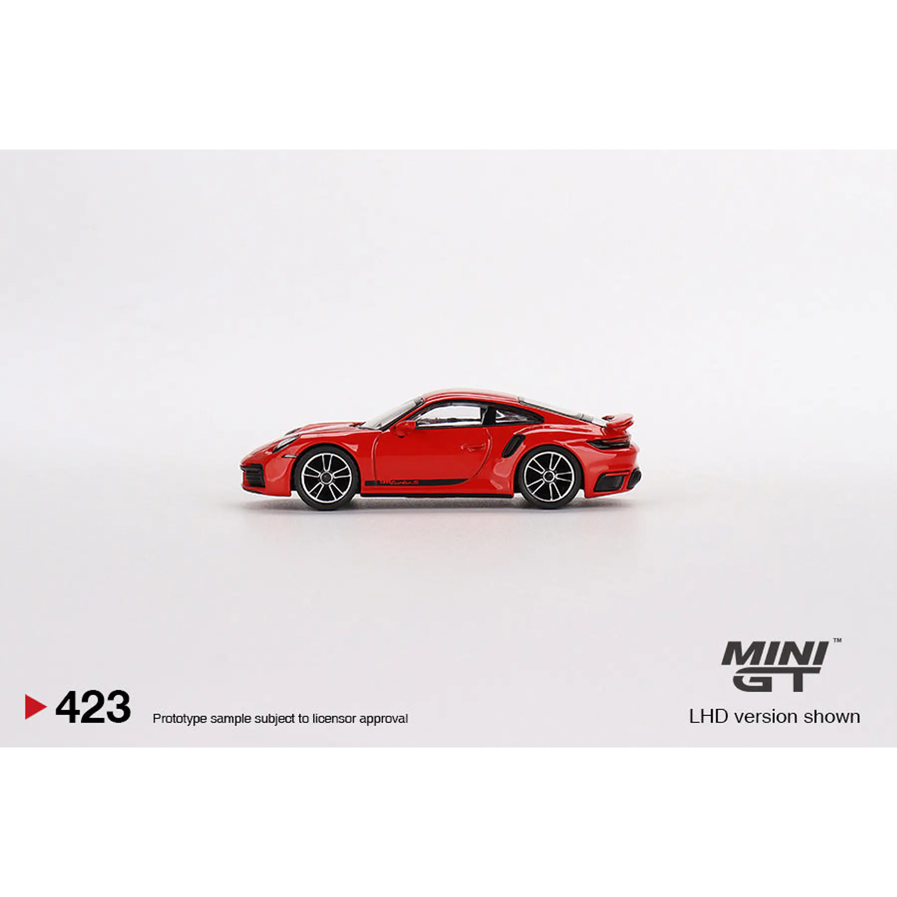 Mini GT 1:64 Mijo Exclusives Porsche 911 Turbo S Guards Red