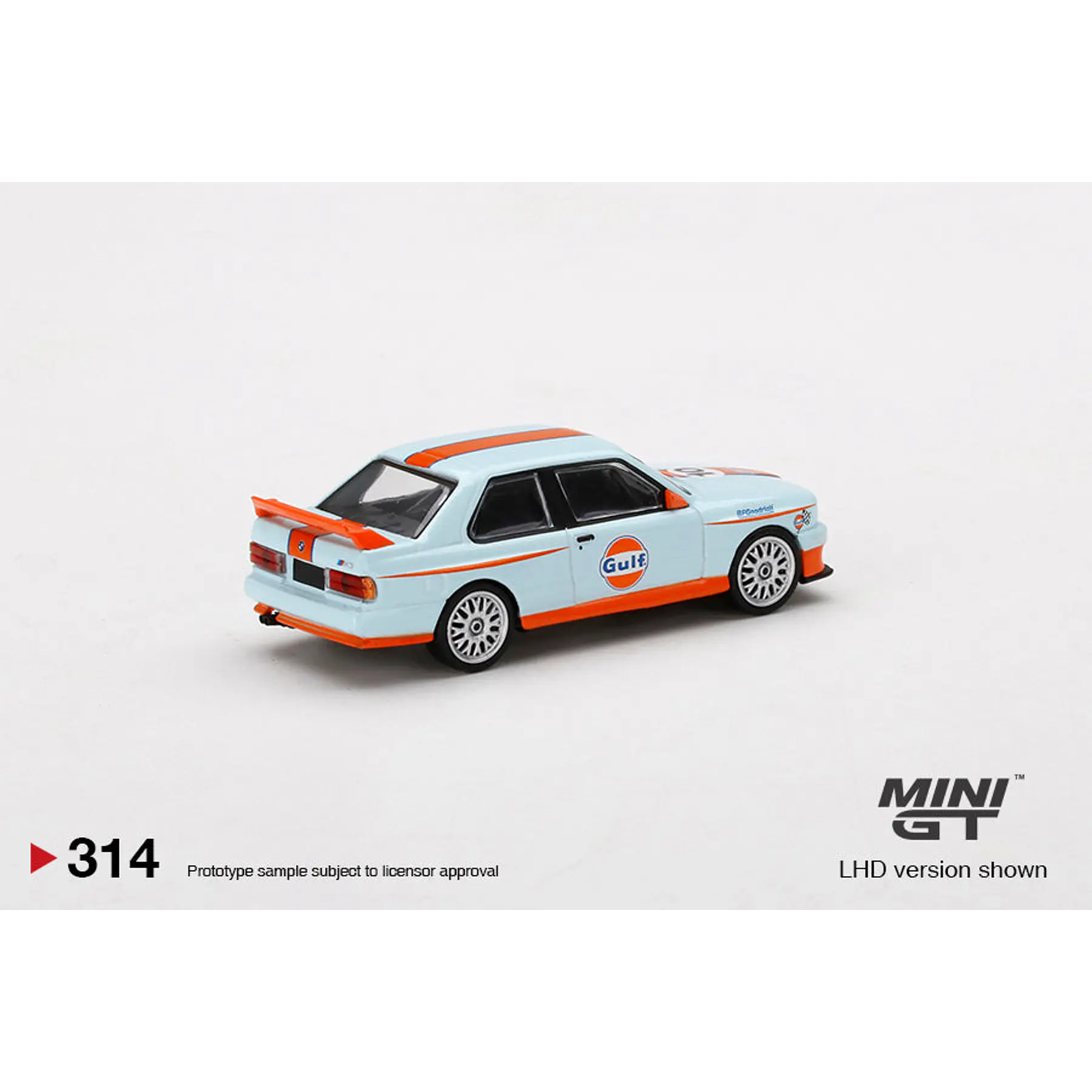 Mini GT 1:64 BMW M3 E30 Gulf Mijo Exclusive