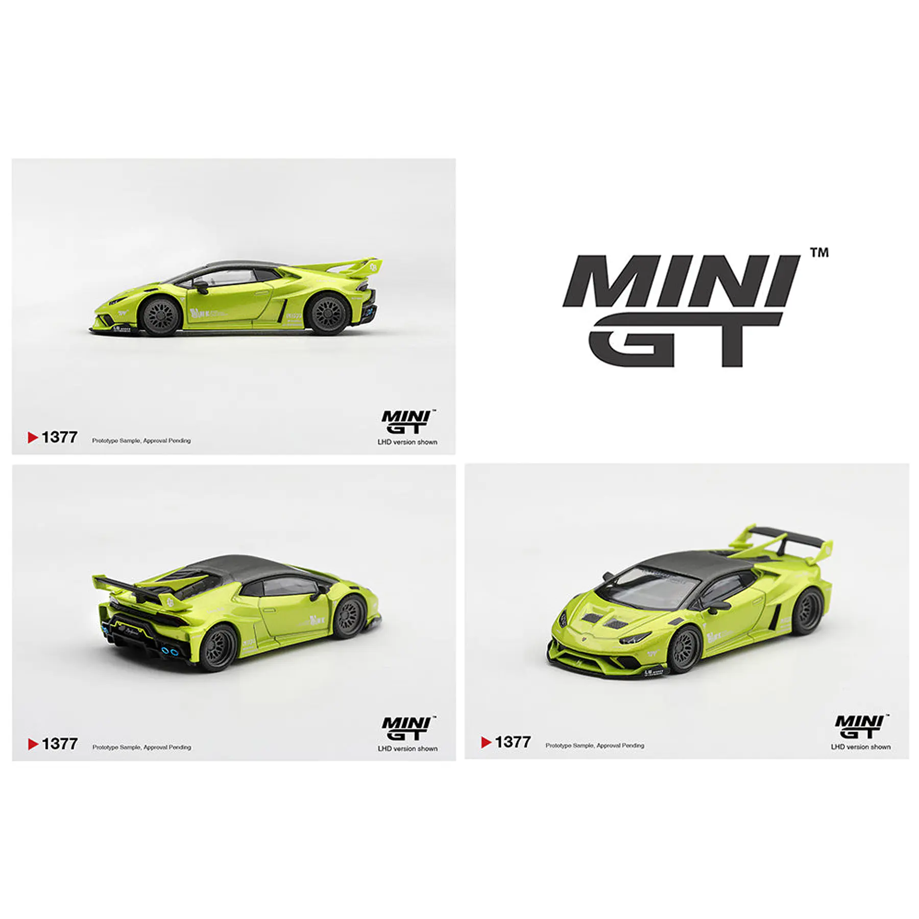 (PREVENTA) Mini GT 1:64 Lamborghini Huracán LB★WORKS Lime Metallic – Limited Edition