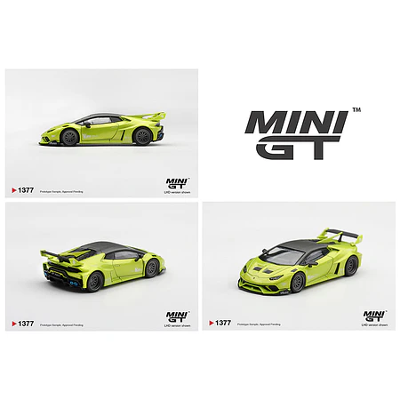 (PREVENTA) Mini GT 1:64 Lamborghini Huracán LB★WORKS Lime Metallic – Limited Edition