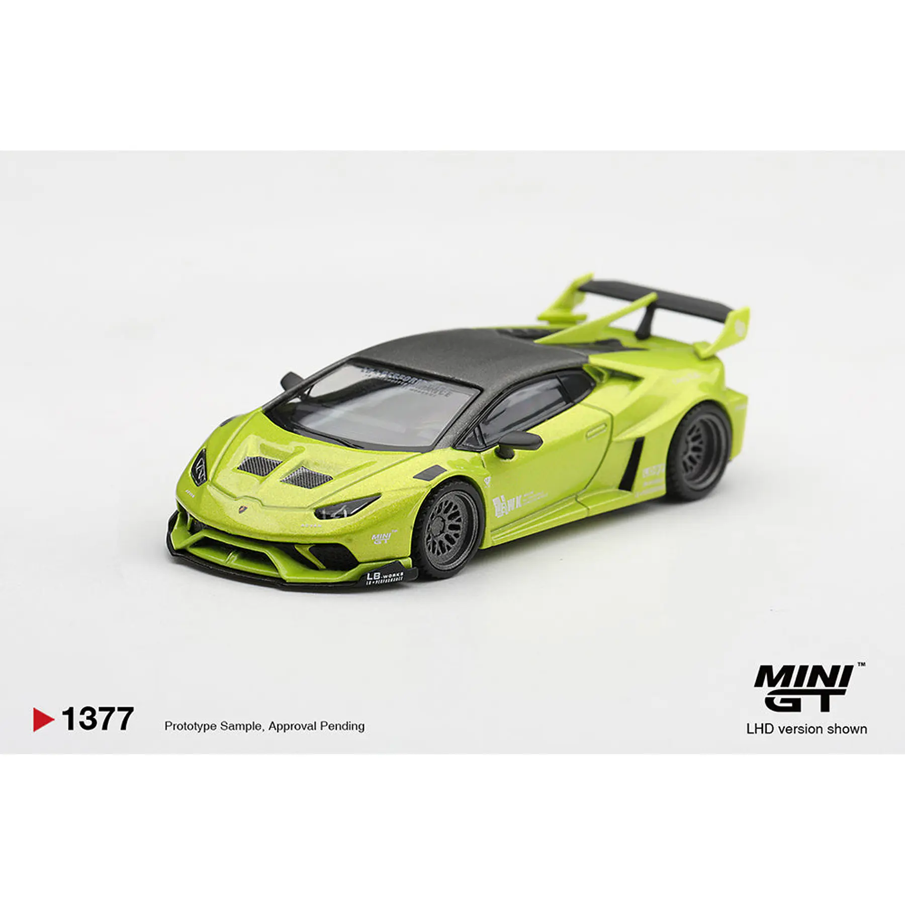 (PREVENTA) Mini GT 1:64 Lamborghini Huracán LB★WORKS Lime Metallic – Limited Edition