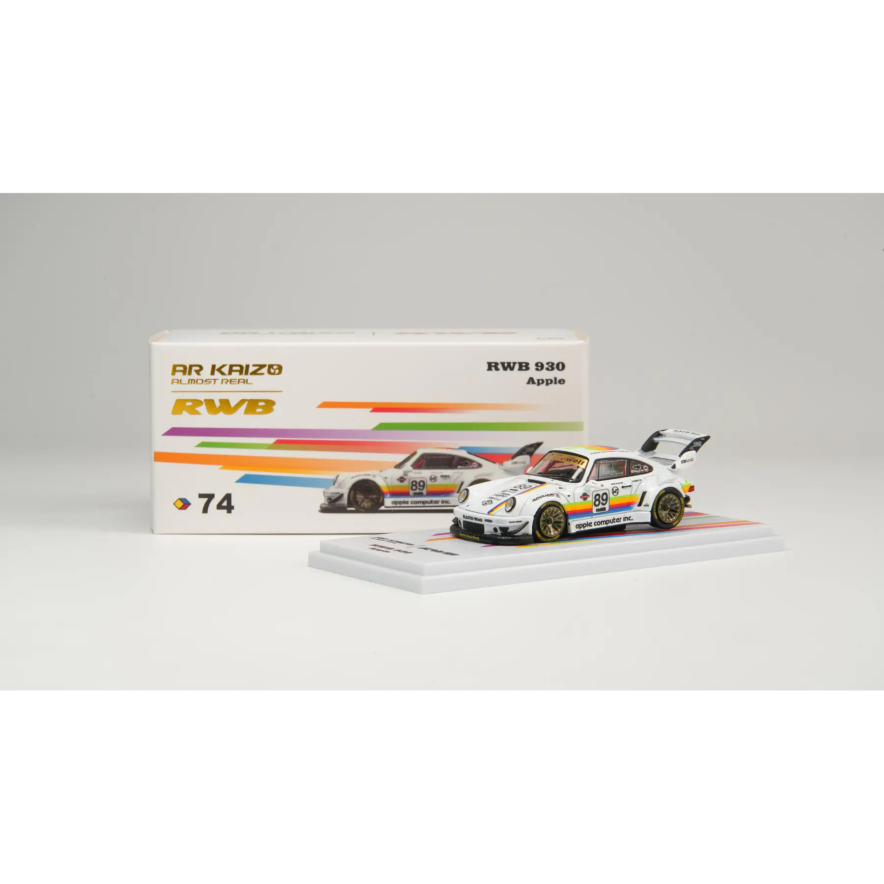 (PREVENTA) Almost Real KAIZO 1:64 Porsche RWB 930 APPLE