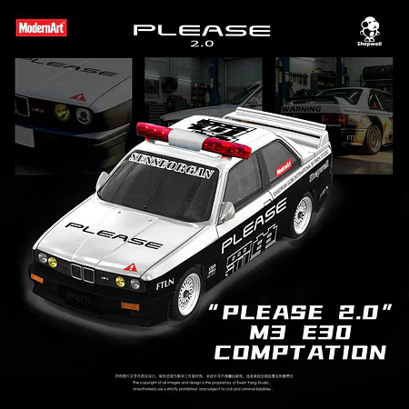 (PREVENTA) MoreArt 1:64 BMW E30 M3 Police