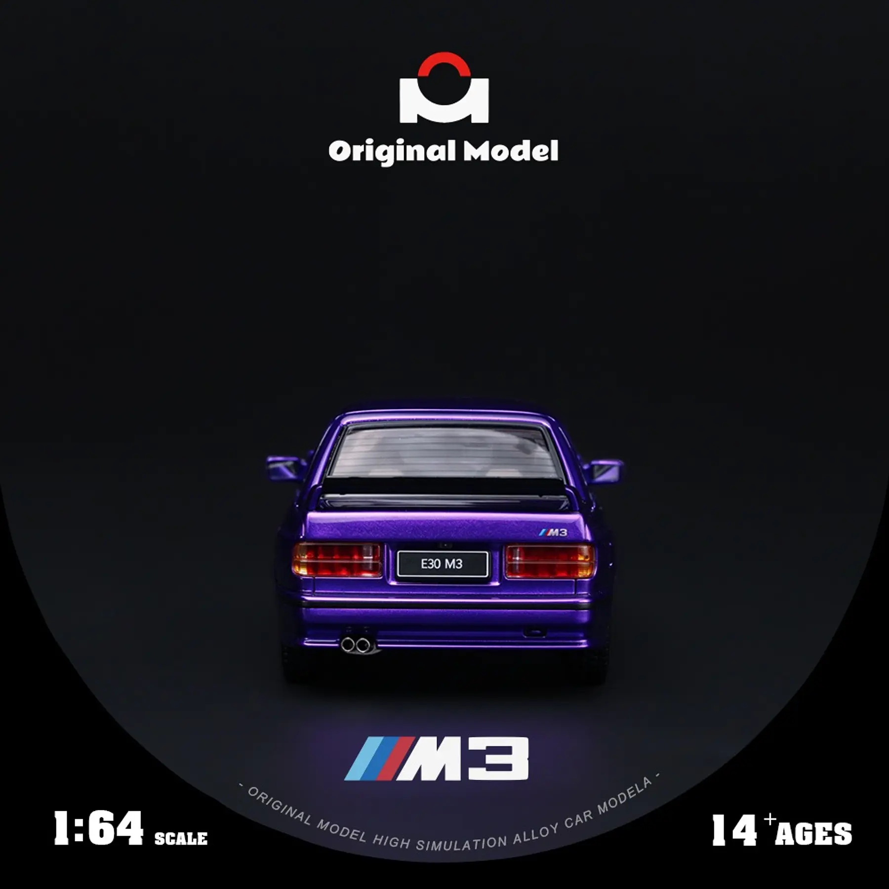 (PREVENTA) Original Model 1:64 BMW M3 E30 Chrome Purple