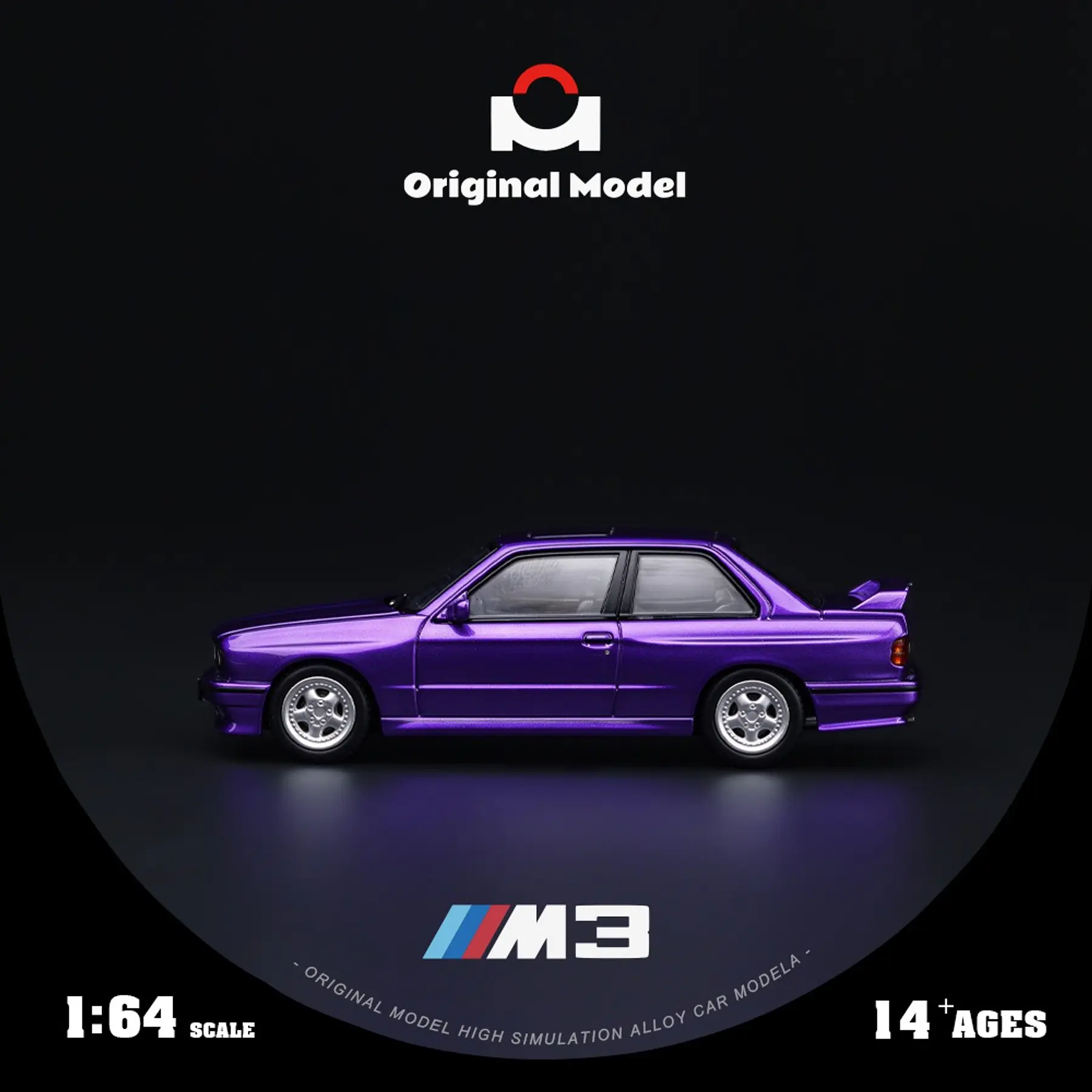 (PREVENTA) Original Model 1:64 BMW M3 E30 Chrome Purple