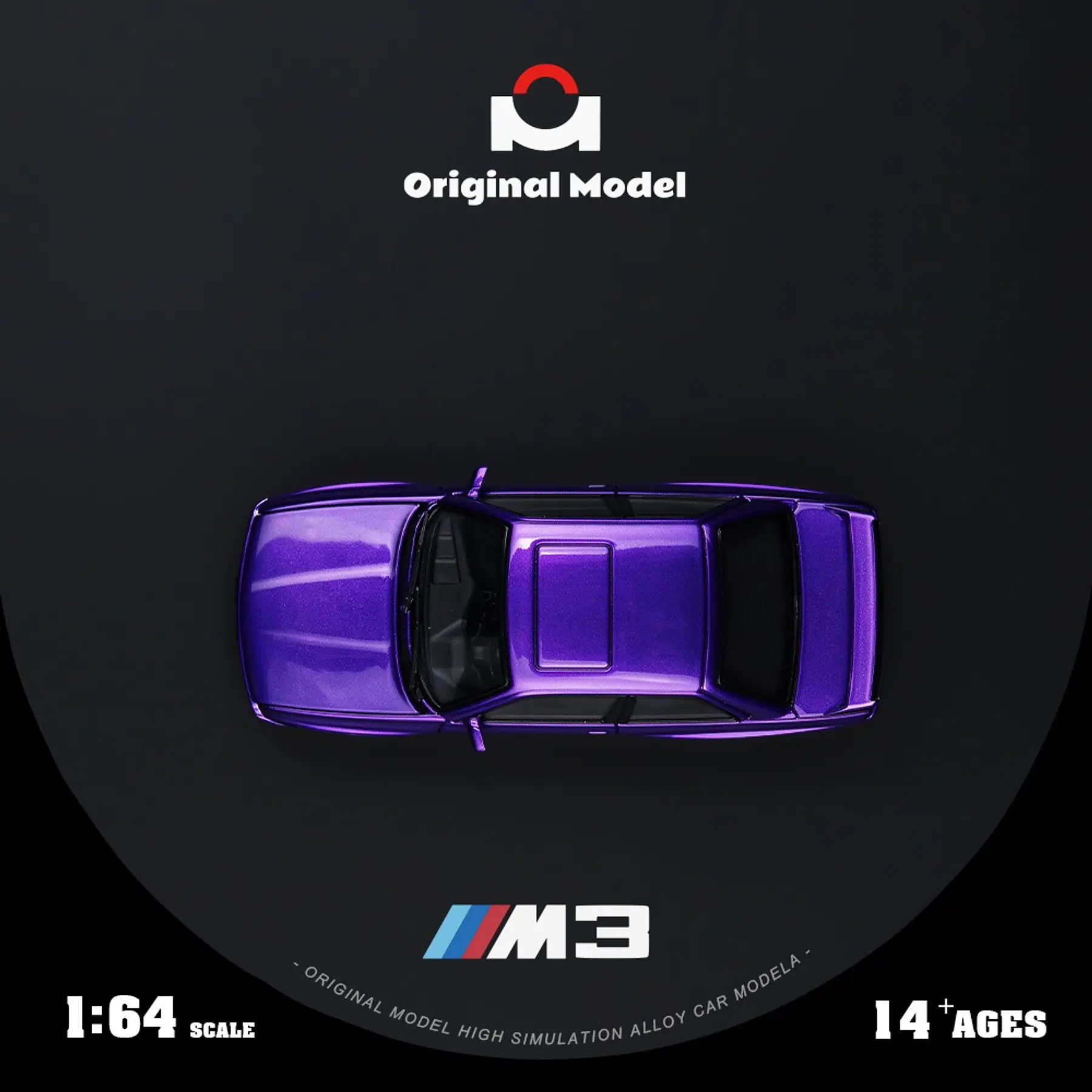 (PREVENTA) Original Model 1:64 BMW M3 E30 Chrome Purple
