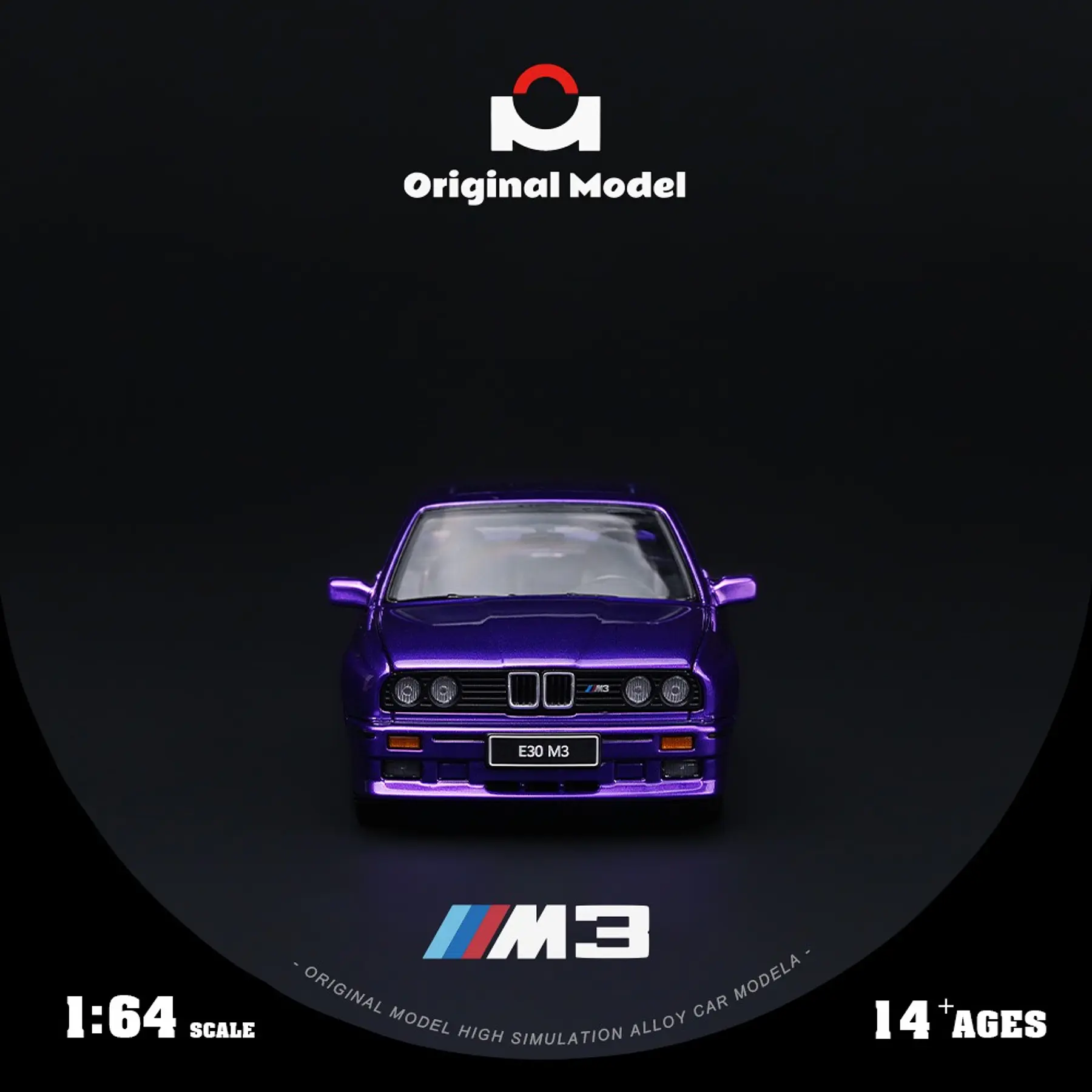 (PREVENTA) Original Model 1:64 BMW M3 E30 Chrome Purple