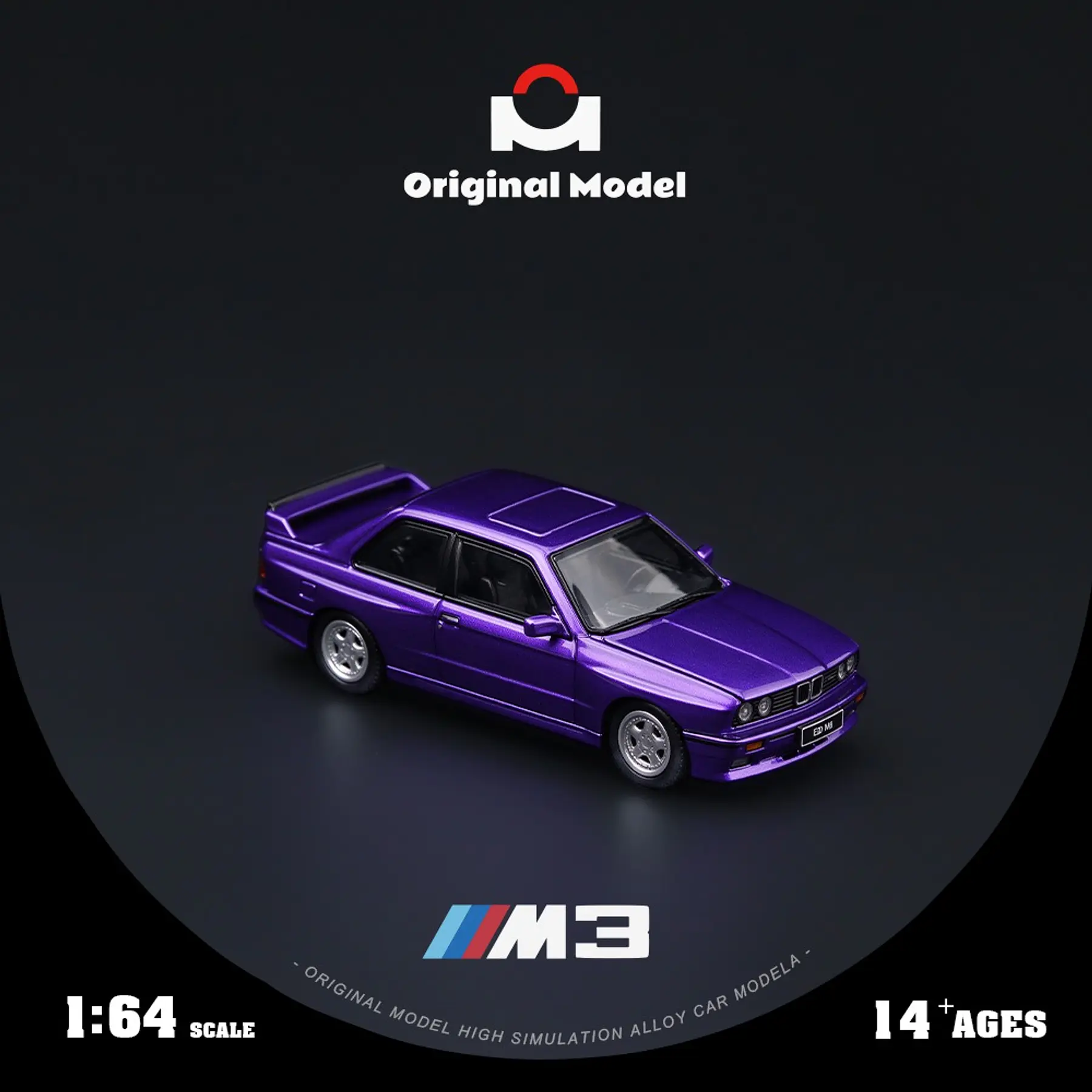 (PREVENTA) Original Model 1:64 BMW M3 E30 Chrome Purple