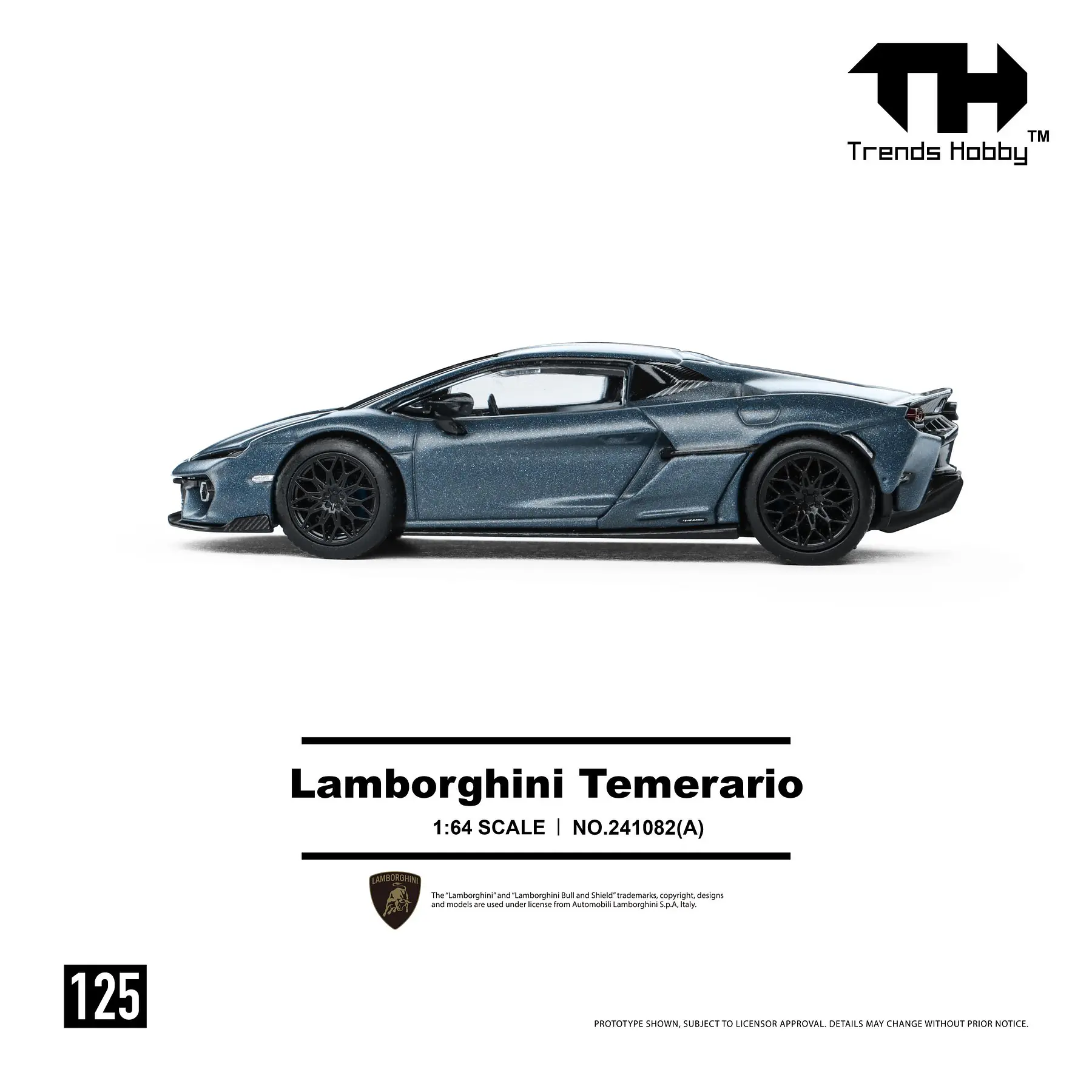 Trends Hobby 1:64 Lamborghini Temerario- Matte Blue