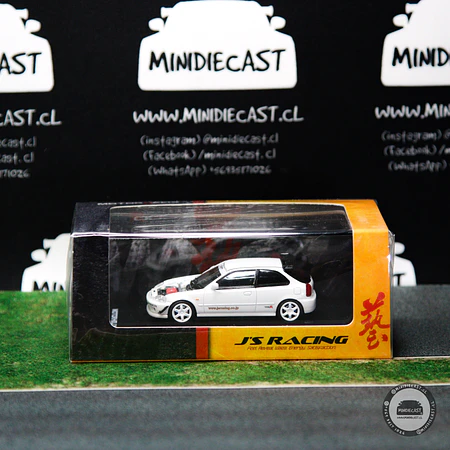 Motorhelix 1:64 Honda Civic TYPE R (EK9) J‘s Racing White