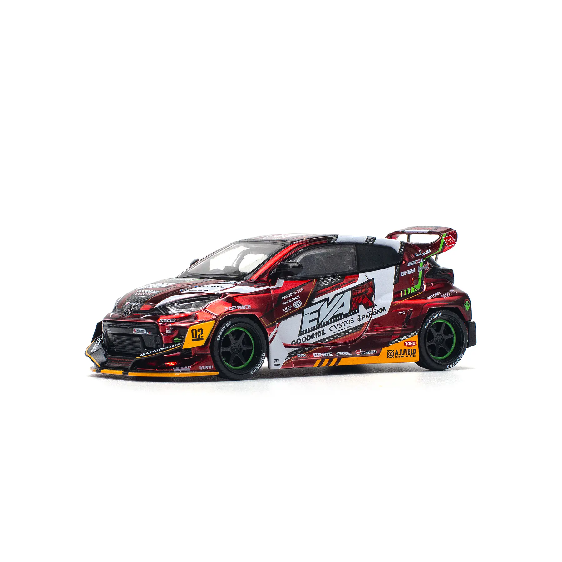 Pop Race 1:64 Toyota Yaris EVA RT Production MODEL-02 GOODRIDE