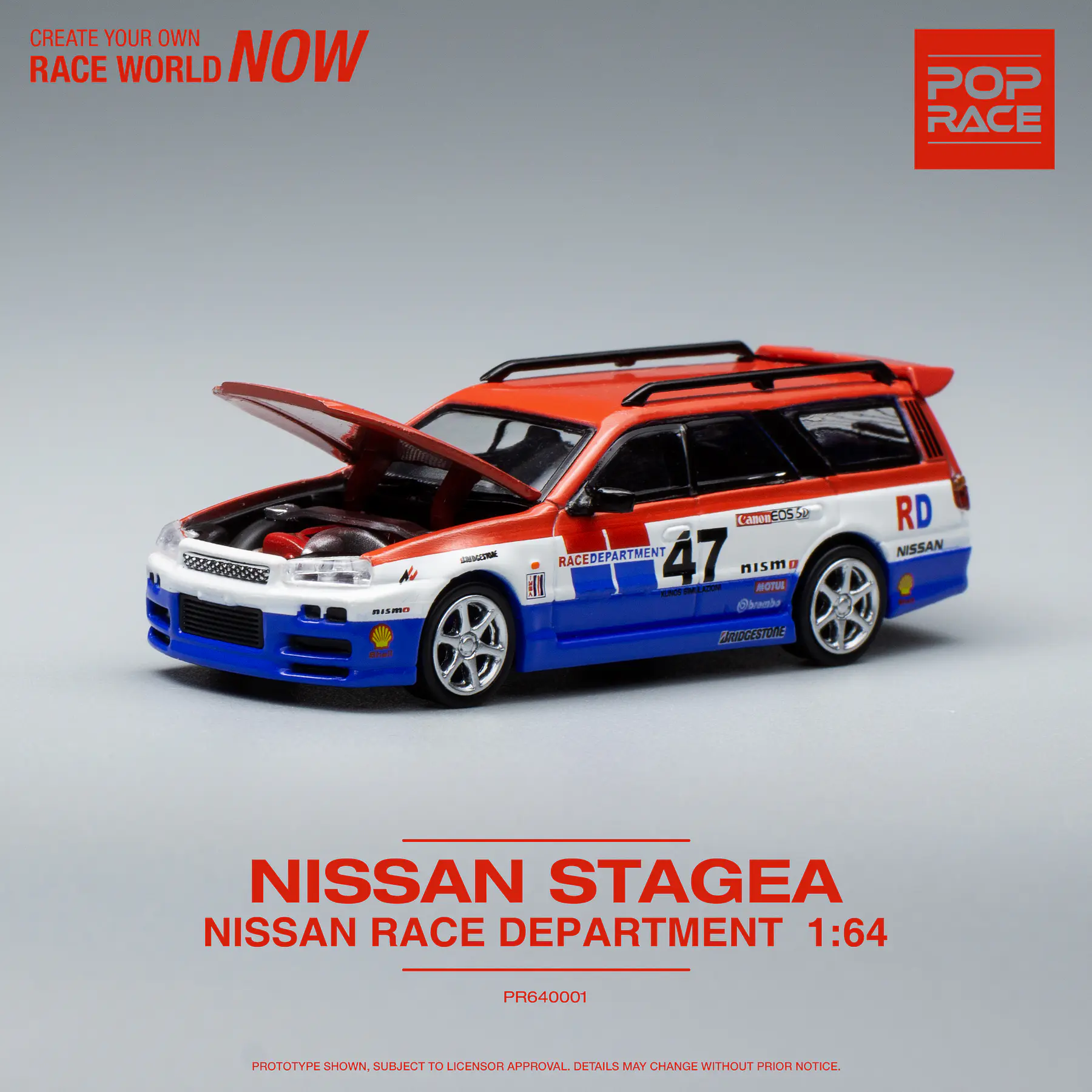 Pop Race 1:64 Nissan GTR R34 Stegea Race Department