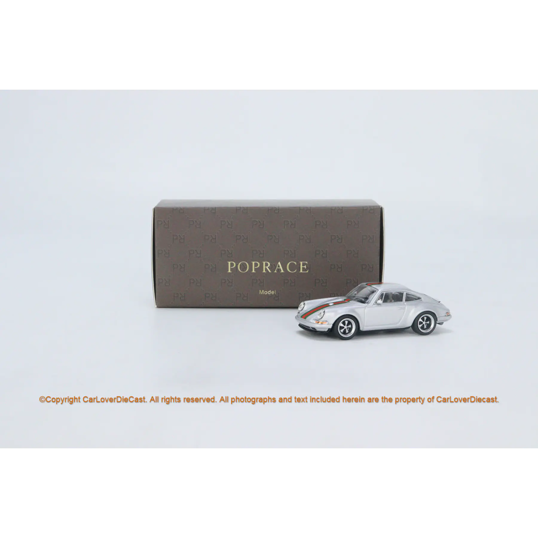Pop Race 1:64 Porsche Singer 964 Metallic Grey Classic