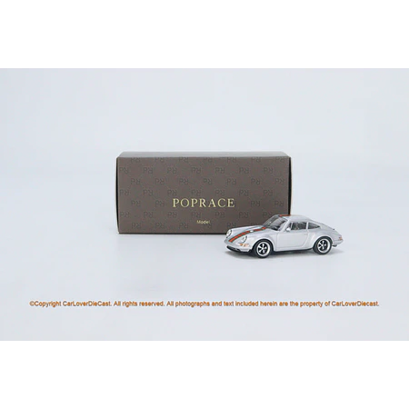 Pop Race 1:64 Porsche Singer 964 Metallic Grey Classic