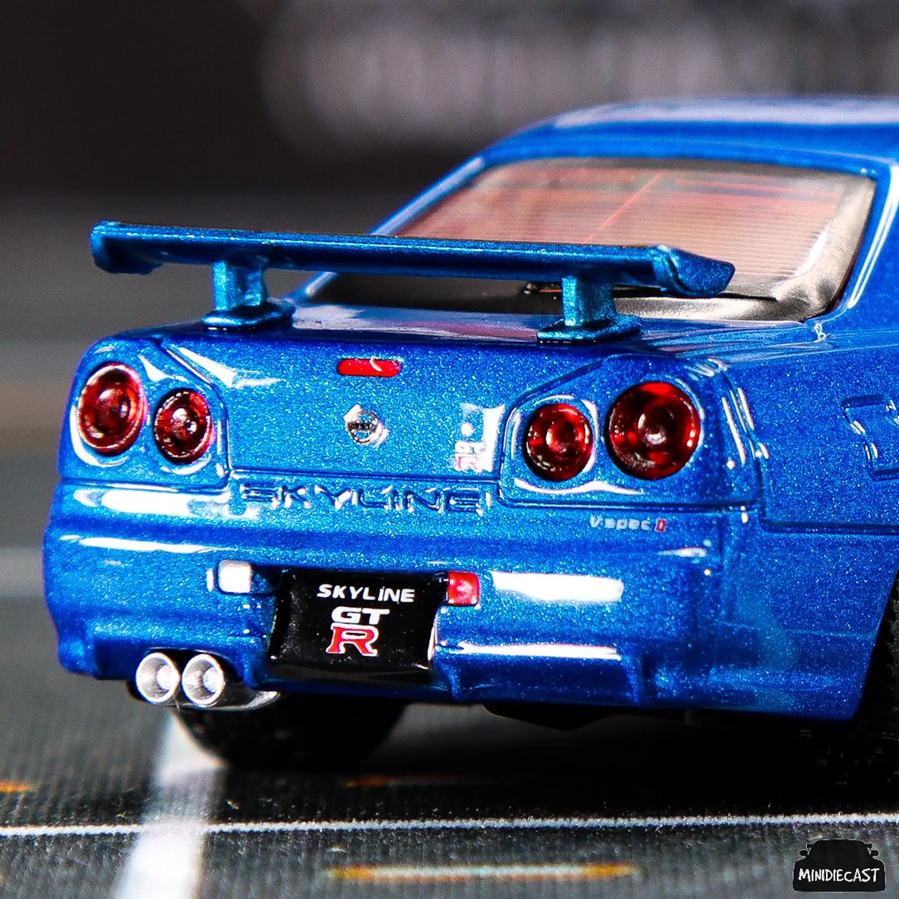 Mini GT 1:64 Nissan Skyline GT-R (R34) V-Spec II Bayside Blue