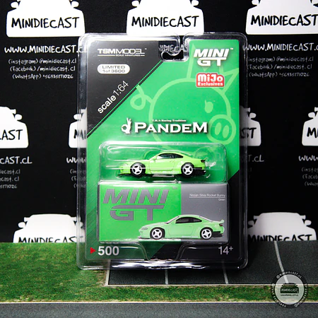 Mini GT 1:64 Nissan Silvia Pandem (S15) (Green) – MiJo Exclusives USA