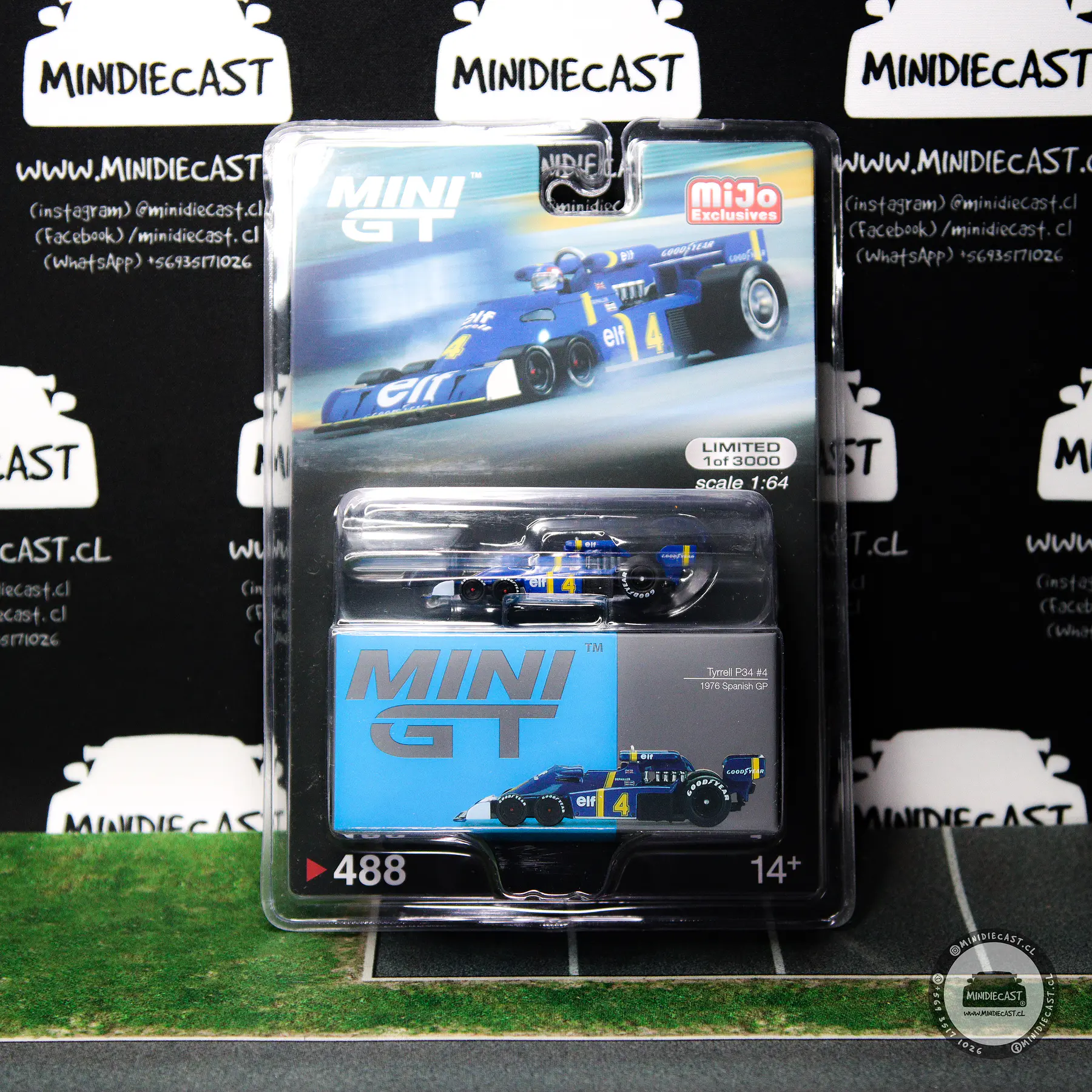 Mini GT 1:64 F1 Grand Prix 1976 Tyrrell P34 #4 Spanish GP