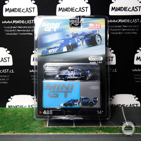 Mini GT 1:64 F1 Grand Prix 1976 Tyrrell P34 #4 Spanish GP