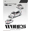 (PREVENTA) WORKS 1:64 Mitsubishi Lancer Evolution VI Tommi Makinen White