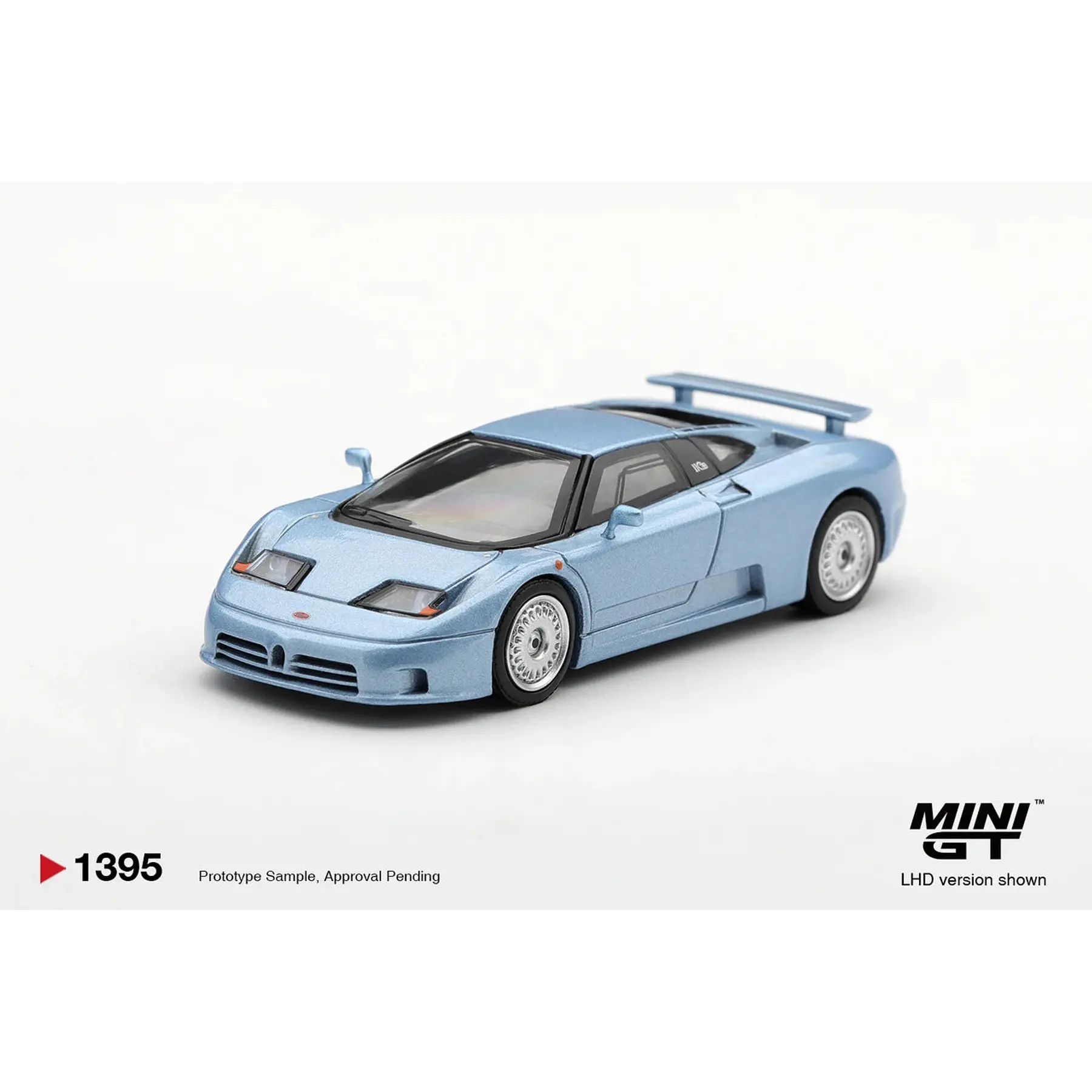 (PREVENTA) Mini GT 1:64 Bugatti EB110 GT Azzurro Metallizzato Mondial de l’Automobile 1992 – Limited Edition