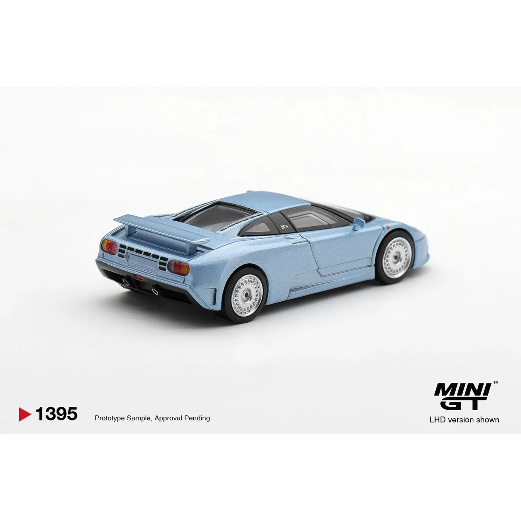 (PREVENTA) Mini GT 1:64 Bugatti EB110 GT Azzurro Metallizzato Mondial de l’Automobile 1992 – Limited Edition