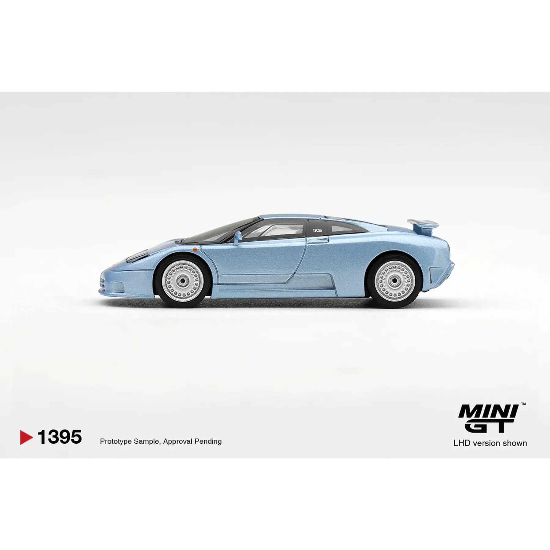 (PREVENTA) Mini GT 1:64 Bugatti EB110 GT Azzurro Metallizzato Mondial de l’Automobile 1992 – Limited Edition