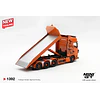 (PREVENTA) Mini GT 1:64 Scania 770S B8x4NA Hooklift Flatbed Orange – Limited Edition
