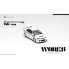 (PREVENTA) WORKS 1:64 Mitsubishi Lancer Evolution VI Tommi Makinen White