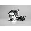 (PREVENTA) Motorhelix 1:64 LB Trucks UD QUON Head - Black and Silver
