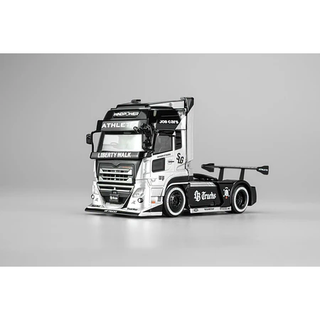 (PREVENTA) Motorhelix 1:64 LB Trucks UD QUON Head - Black and Silver