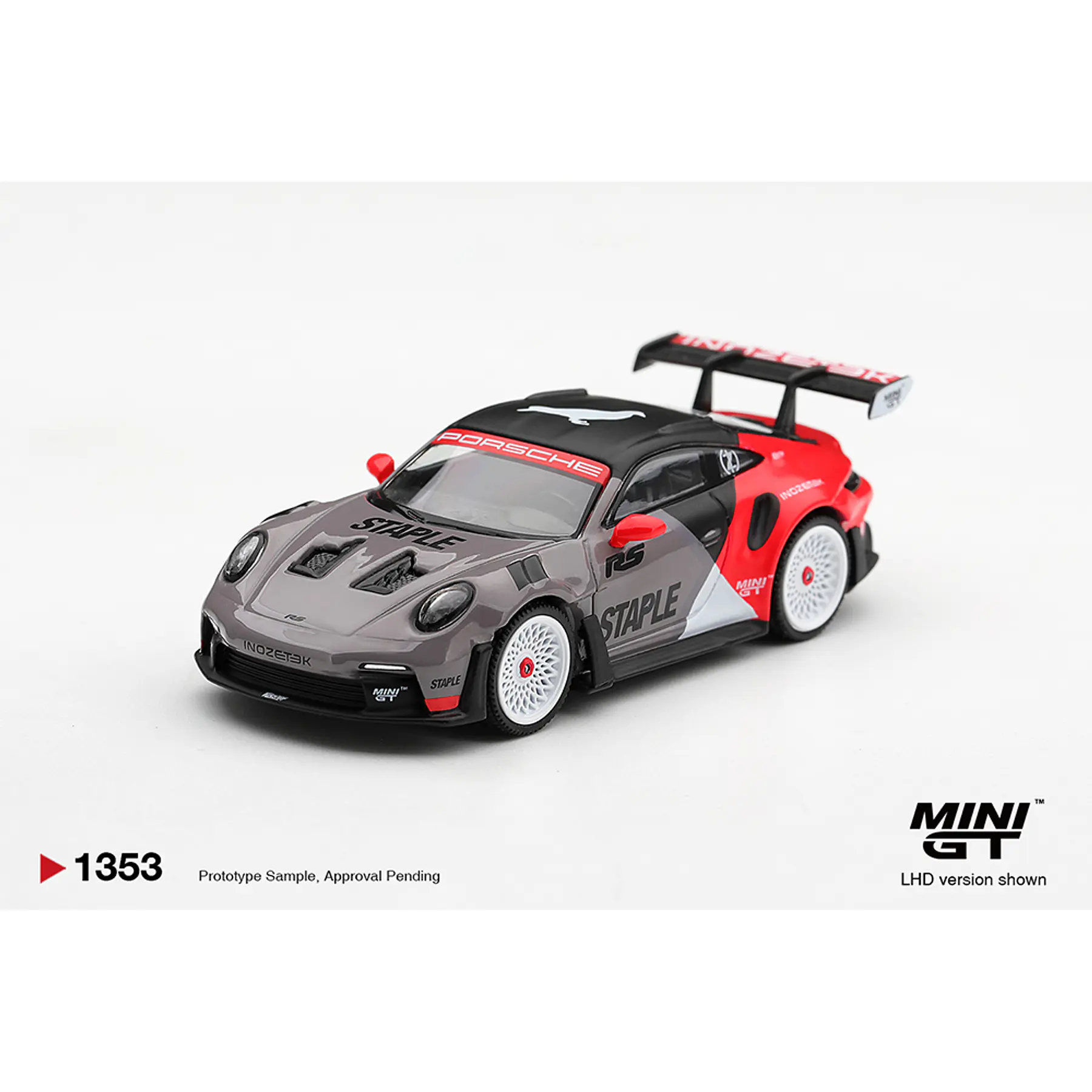 (PREVENTA) Mini GT 1:64 Porsche 911 GT3 RS STAPLE x INOZETEK – Limited Edition