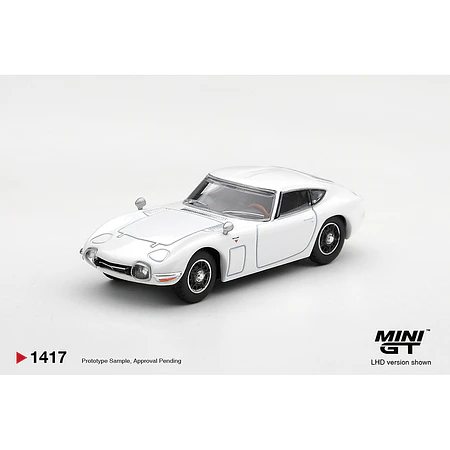 (PREVENTA) Mini GT 1:64 Toyota 2000GT Pegasus White – Limited Edition