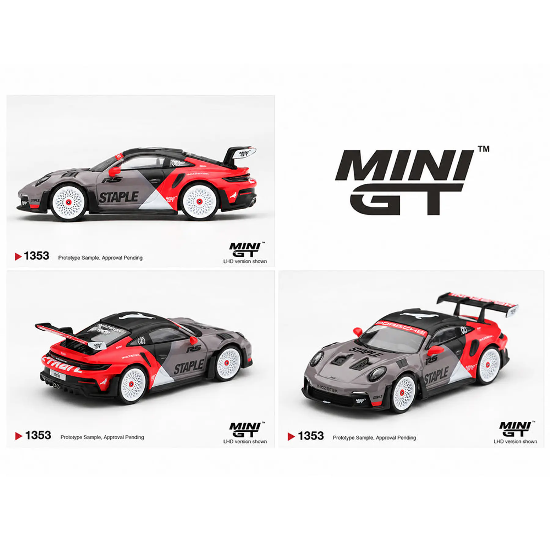 (PREVENTA) Mini GT 1:64 Porsche 911 GT3 RS STAPLE x INOZETEK – Limited Edition