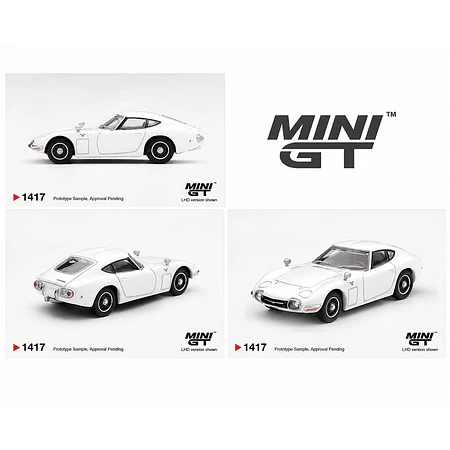 (PREVENTA) Mini GT 1:64 Toyota 2000GT Pegasus White – Limited Edition
