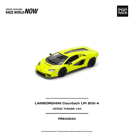 (PREVENTA) Pop Race 1:64 Lamborghini Countach LPI 800-4 - Verde THEMIS