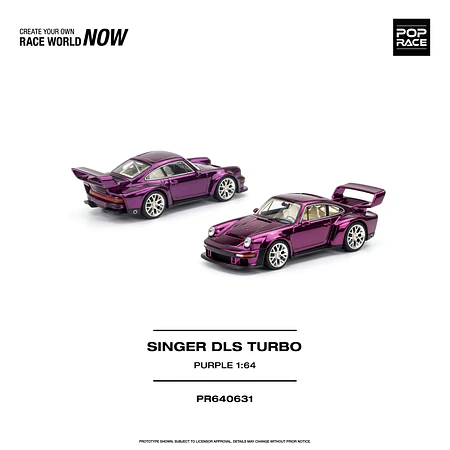 (PREVENTA) Pop Race 1:64 Porsche Singer DLS Turbo - Purple