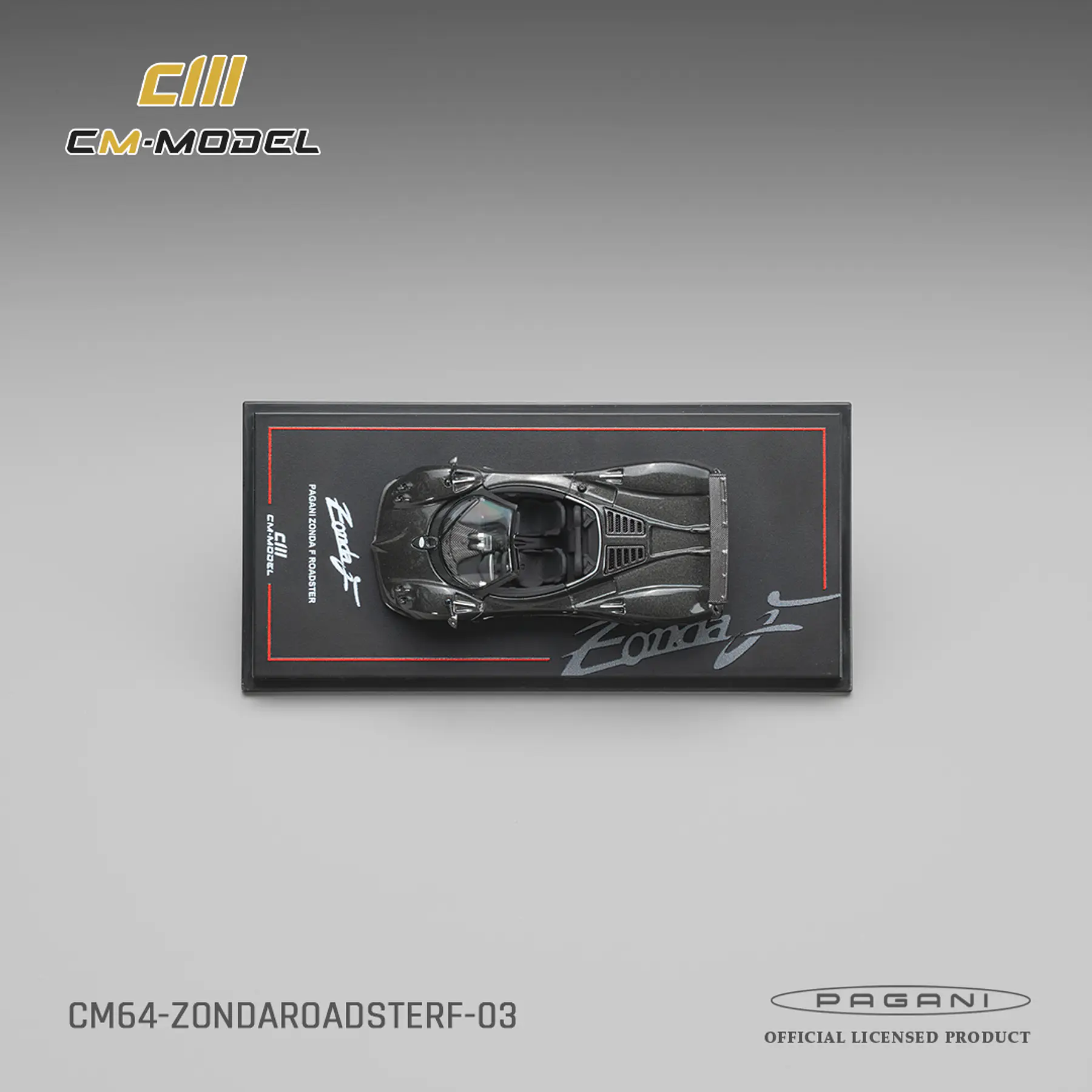 (PREVENTA) CM Model 1:64 Pagani Zonda F Roadster Montecarlo Gray