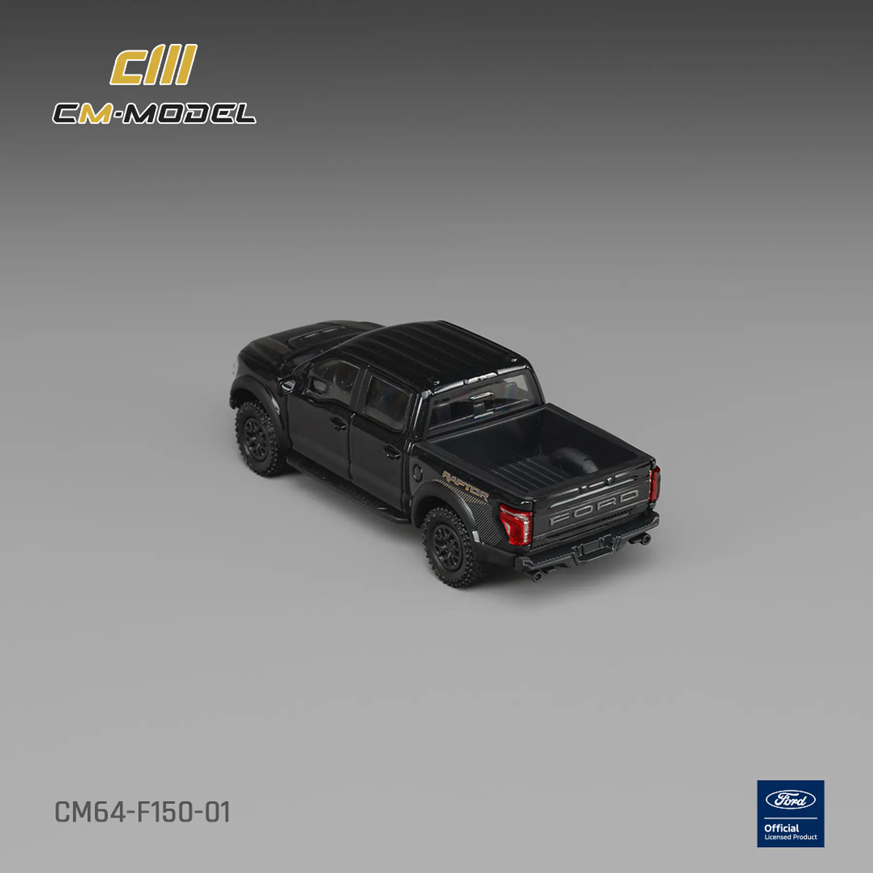(PREVENTA) CM Model 1:64 Ford F-150 Raptor Agate Black Metallic