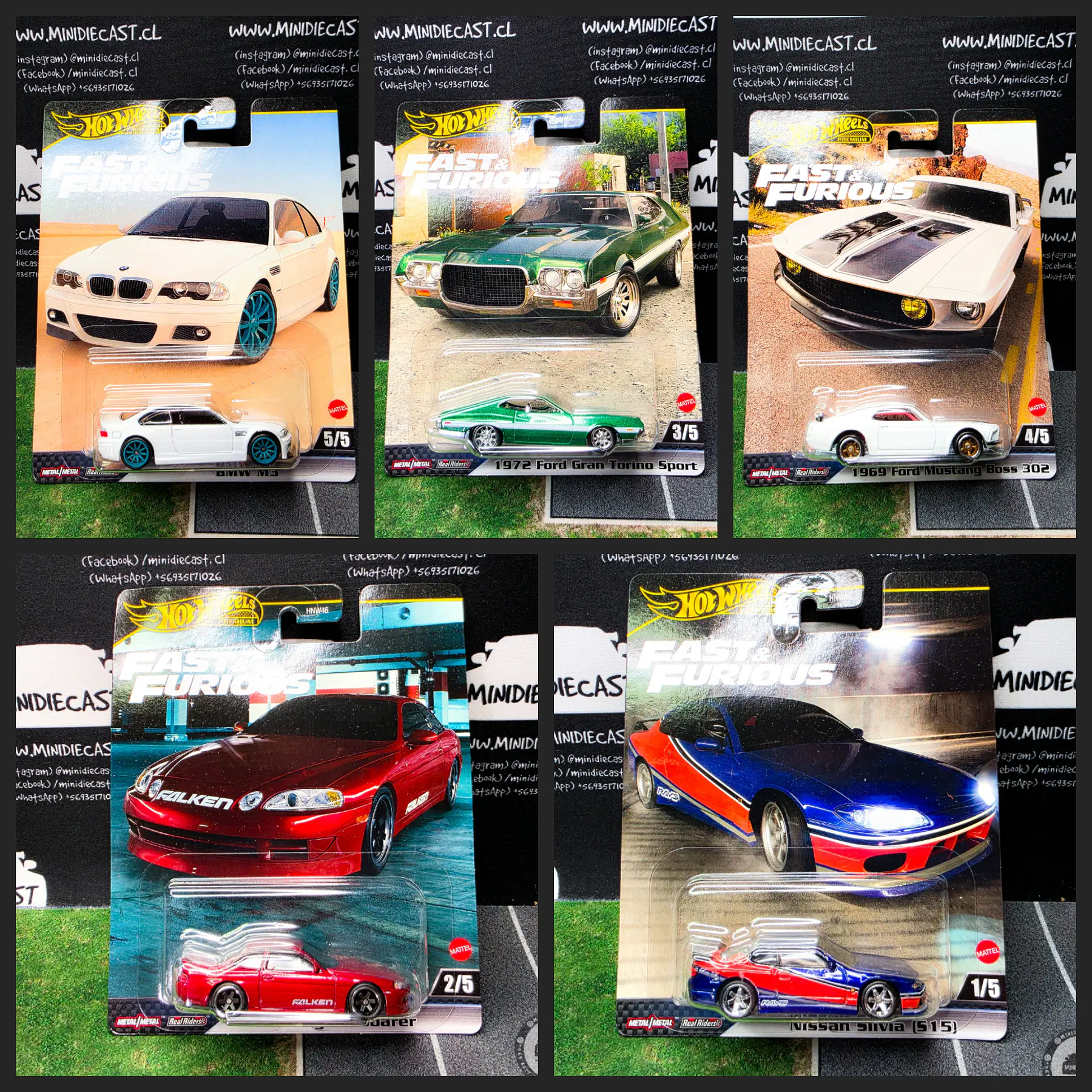 Hot Wheels 1:64 Fast & Furious Premium 2024 F Assortment.